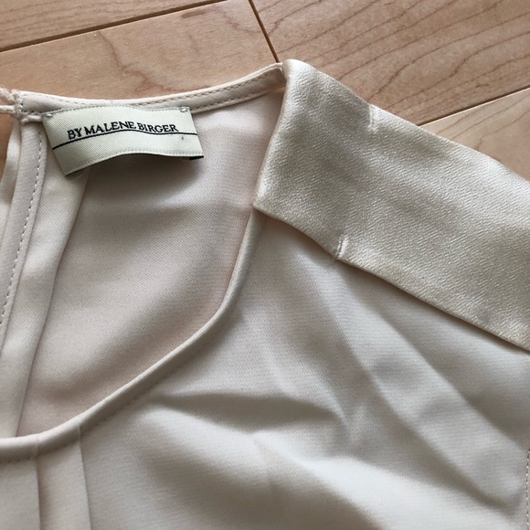 RRP€360 Malene Birger Crêpe Skirt Dress Size 36/S. Two Tone Contrast Lace; New - Picture 6 of 6